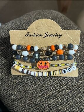 Halloween Beaded Bracelets Set B267